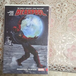 Marvel Deadpool in Space Comic with Red and Blue